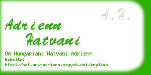 adrienn hatvani business card